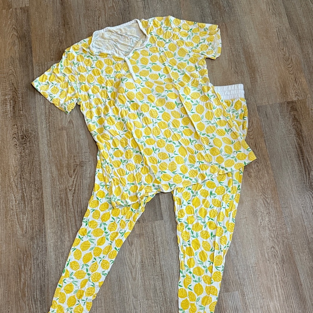 Little Sleepies Yellow Lemon Women's Pajama Set